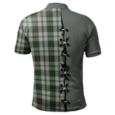 Taylor Dress Tartan Polo Shirt - Lion Rampant And Celtic Thistle Style